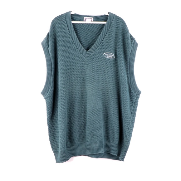 Vintage 90s Michigan State University Sweater Vest - Picture 1 of 8